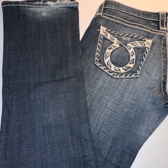 Big Star Blue Liv Boot Cut Jeans SZ 31XL - Picture 2 of 13